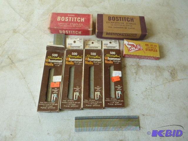Staples and Paneling Nails...