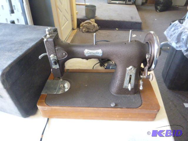 Vintage Domestic Rotary Sewing Machine With c...