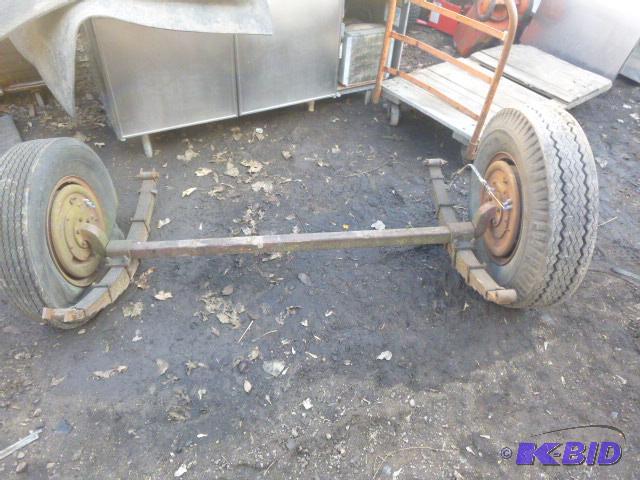 Axel with Hubs, Springs and Brakes...