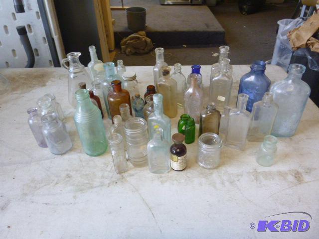 Lot of Miscellaneous Glass Bottles...