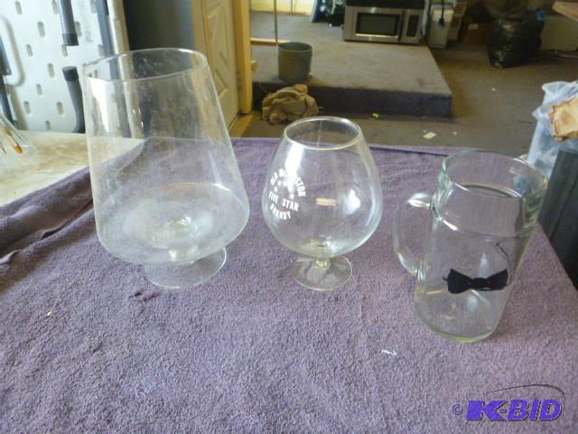 Three Large Drinking Glasses...