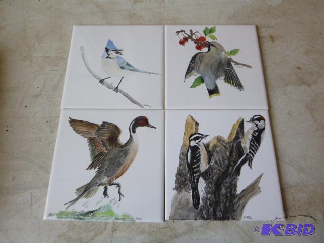 Four Wildlife Tiles...