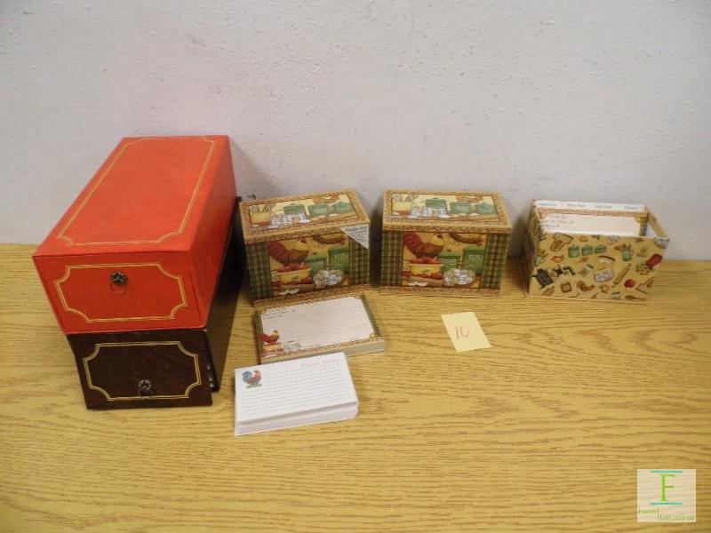 New Recipe Boxes & Photo Storage