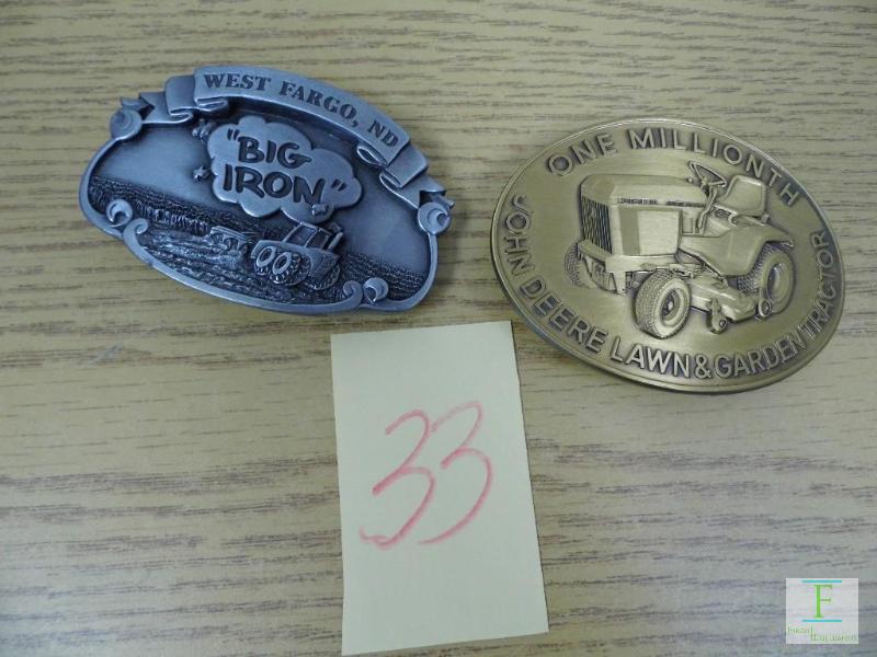 Big Iron & John Deere Belt Buckles
