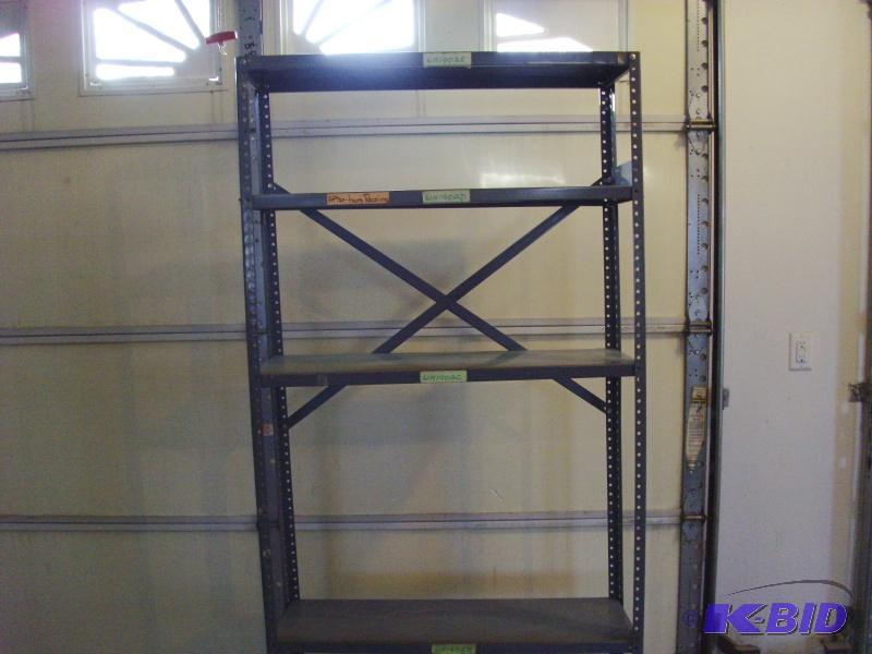 Steel storage shelving 4 wide x 72&quot hi...