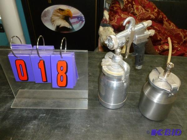 lot 18 image: Wagner hvlp gun. Unused with extra cup. Terms...