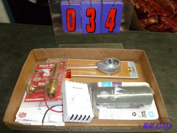 lot 34 image: Flat of electronics and misc. As shown. Terms...