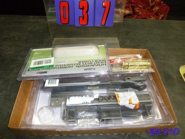 lot 37 image: Flat of door closers. As shown. Terms. Inspec...