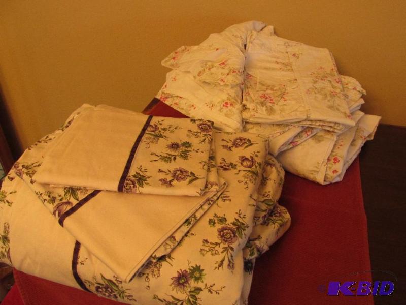 lot 127 image: Two Sets of Queen Size Sheets