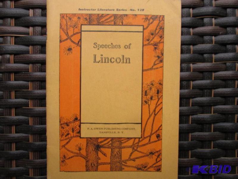 lot 145 image: Speeches of Lincoln