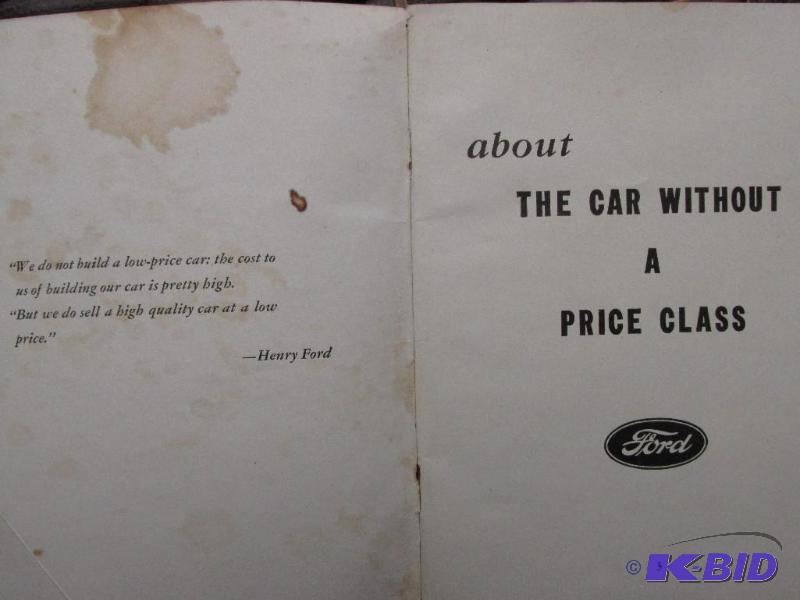 lot 147 image: Vintage Pamphlet With Thing Every Car Buyer Should Know....Or Not