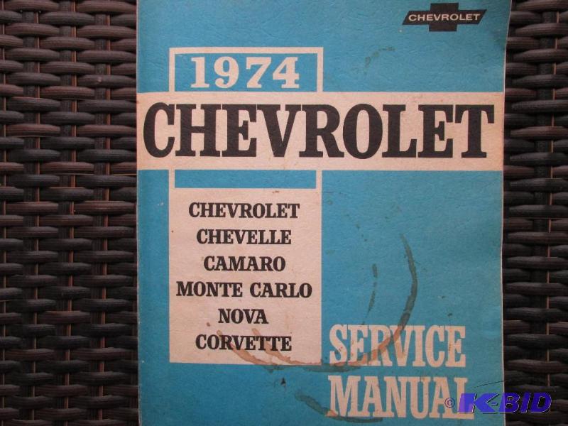 lot 165 image: 1974 Chevy Service Manual