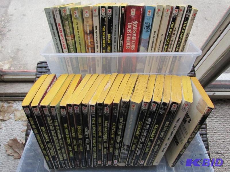 lot 177 image: 38 Louis LAmour Books
