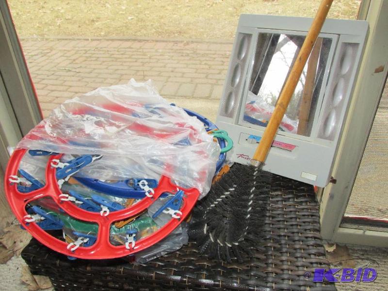lot 184 image: Make Up Mirror, Furniture Brush and Another Thing.