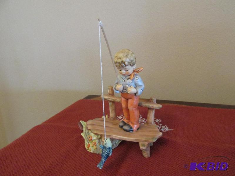 lot 201 image: Hummel Figurine The Angler