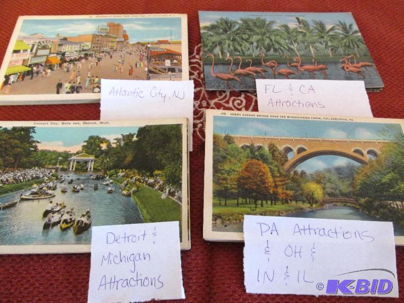 lot 49 image: 4 Stacks of Vintage Post Cards