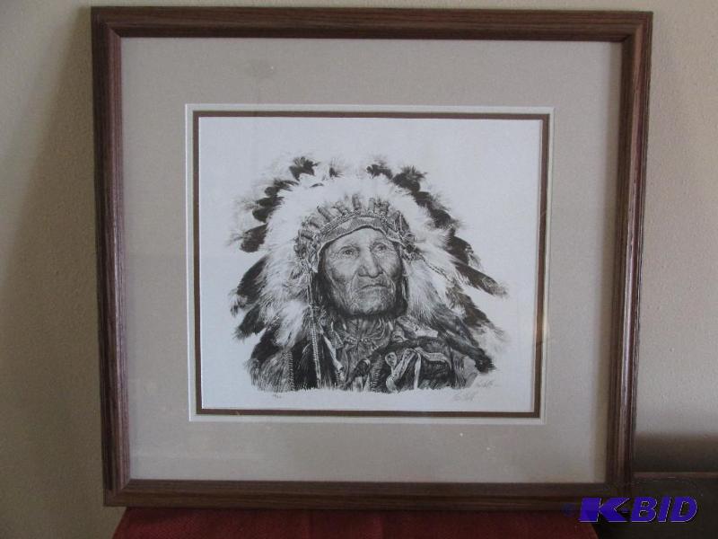 lot 53 image: Artist Paul Calle depicts the Son OF Sitting Bull