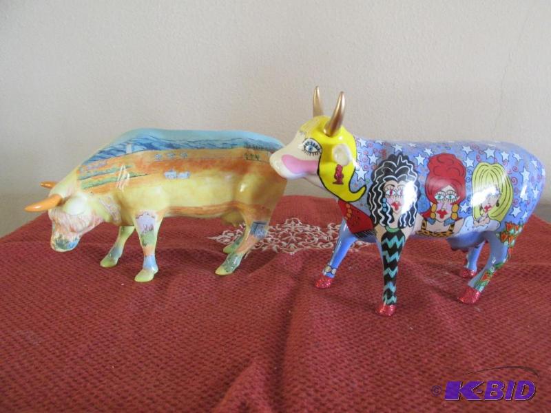 lot 56 image: COW PARADE -- The Divas and MountainsGreat Plains of the West