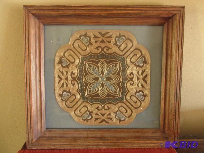 lot 71 image: Not a Tray - although it is BEAUTIFUL HAND-WORK