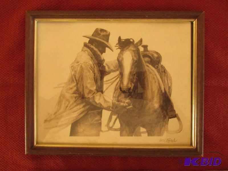 lot 76 image: W.H. Ford Signed Lithograph, Partners