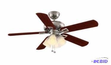 Hampton Bay Lyndhurst 52 in. Indoor Brushed Nickel Ceiling Fan.  New in Box. All There.