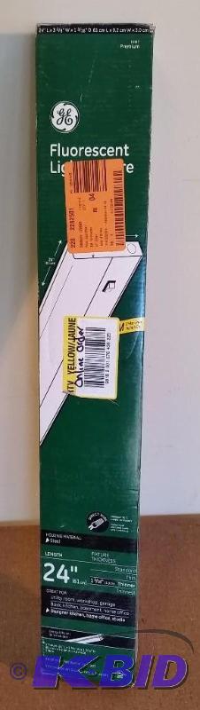 GE Fluorescent Light Fixture.  New in Box. Not tested.