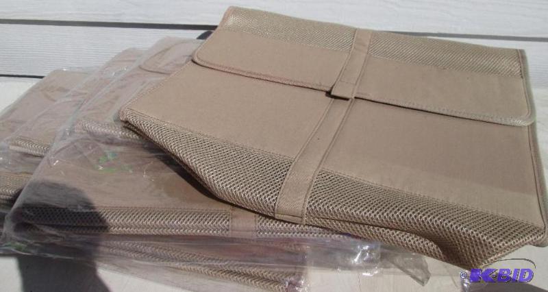 lot 138 image: Lot of 8 cloth file holders with velcro closu...