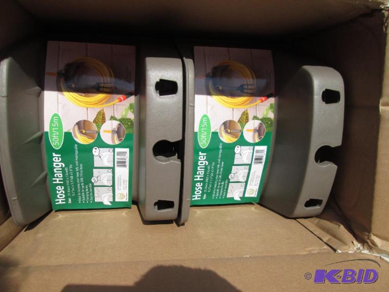 lot 147 image: Lot of 48 new plastic hose hangers, great for...