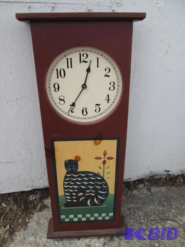 lot 2 image: Clock by Primex measures 13 x 32.5 inches...