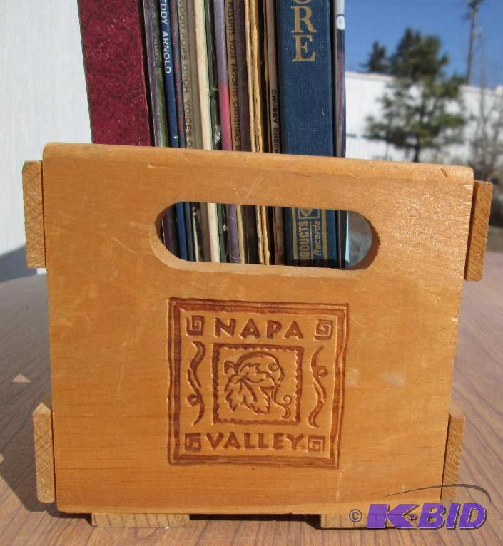 lot 57 image: Lot of assorted record albums in a Napa Valle...