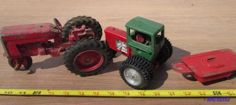 lot 61 image: Vintage tractor replicas...