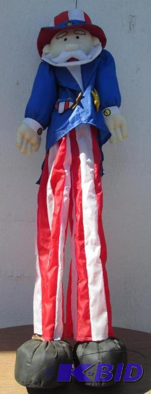 lot 87 image: Patriotic figure, stands on stiff legs, 46&qu...