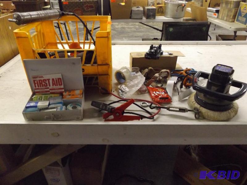 First Aid Kit, Jumper Cables, straps, buffer ...