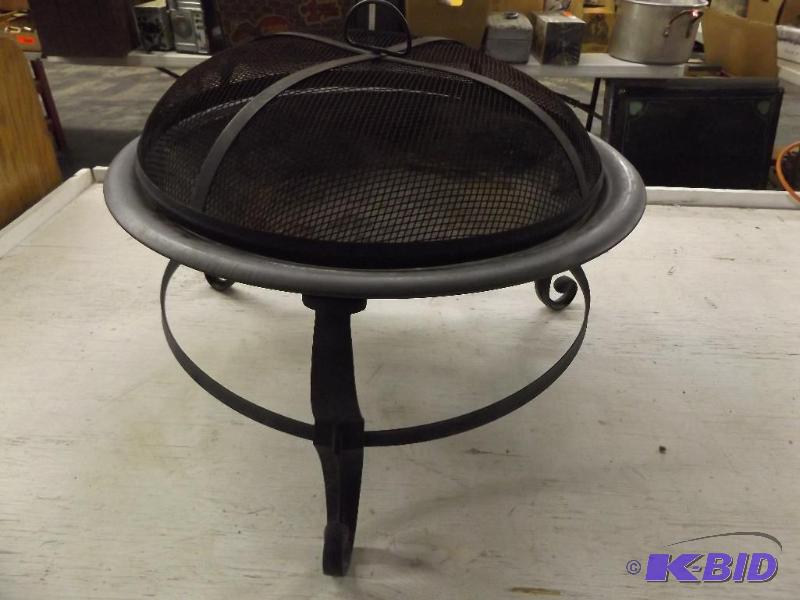 Small Outdoors Fire Pit, approx 23 in diame...