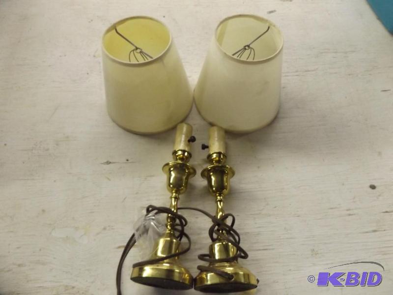 two small table lamps...