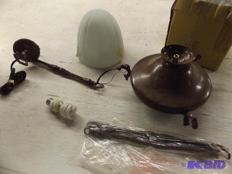Ceiling light fixture in box...