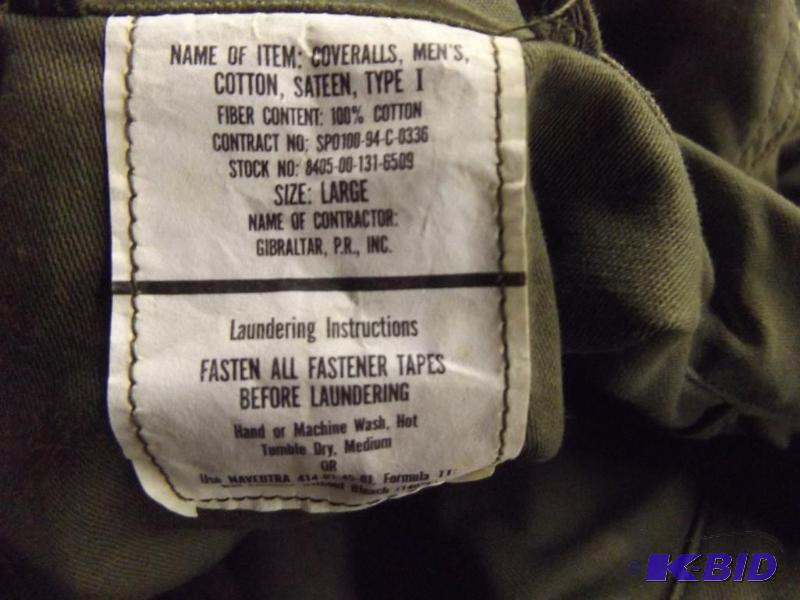Size LG New mens Coveralls...