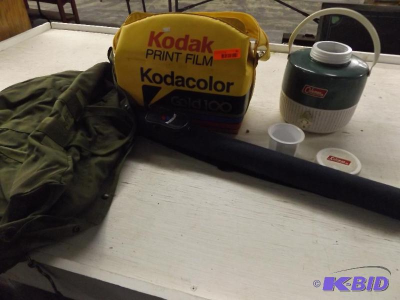 Coleman Water Cooler, Sportcraft Rod holder...