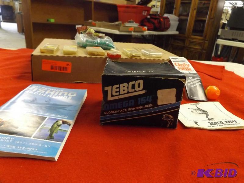 Zebco Fishing Reel Omega 154 Box, small items...