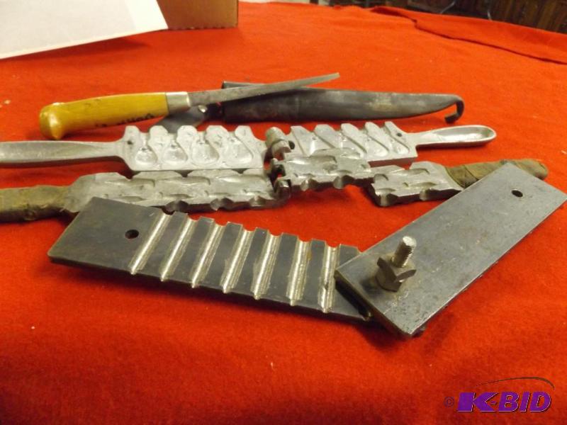 Weight molds for making your own lead weights...