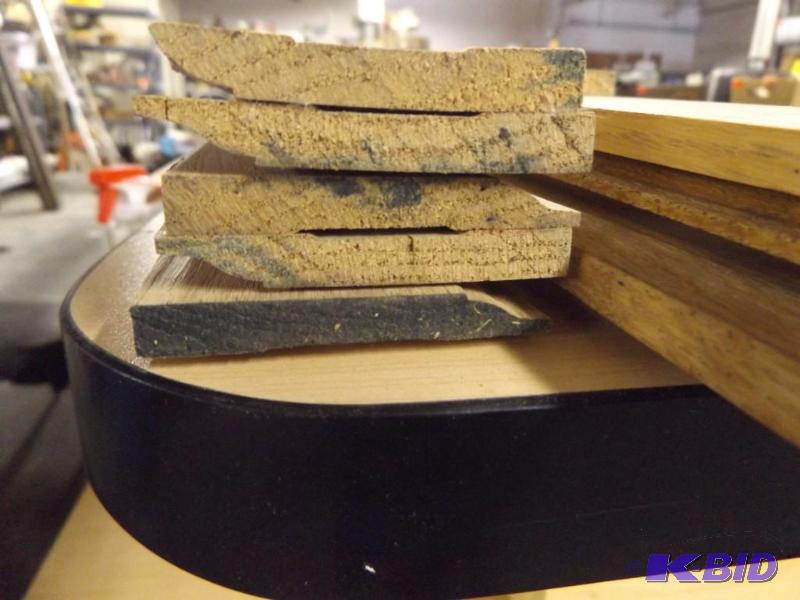 Ten  12 foot pieces of Baseboard, 2 58 ta...