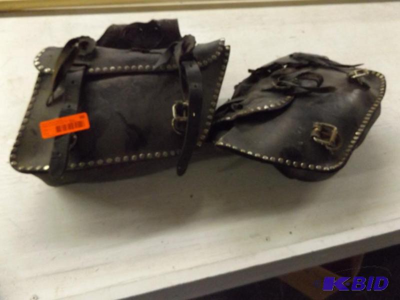 OLD Genuine Leather Saddle Bag, rough shape...