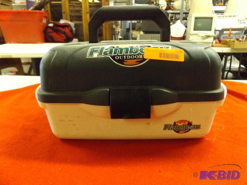 Tackle box with a variety of lures and tackle...