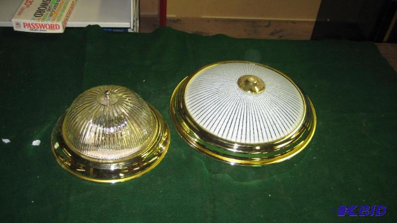 Two ceiling light fixtures...