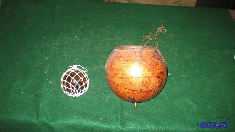 Hanging Globe Planter, Glass Net Ball...