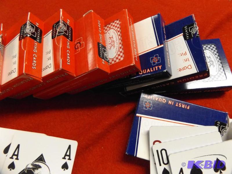 10 decks of playing cards, all punched, from ...
