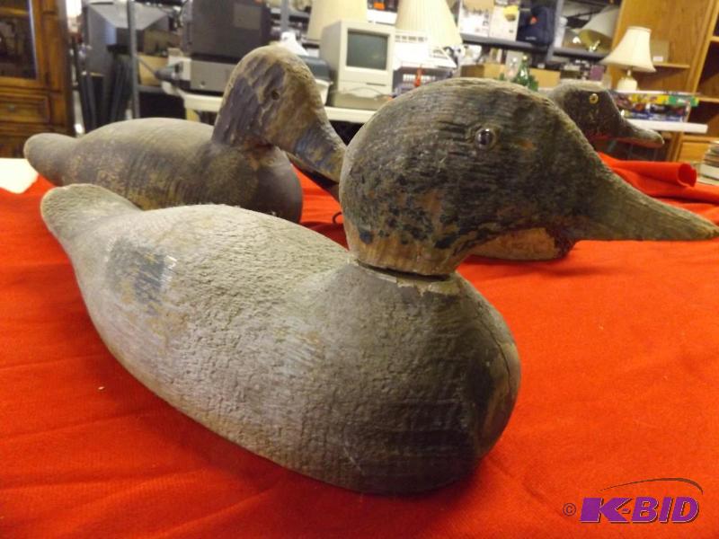 Old Duck Decoys, wood...