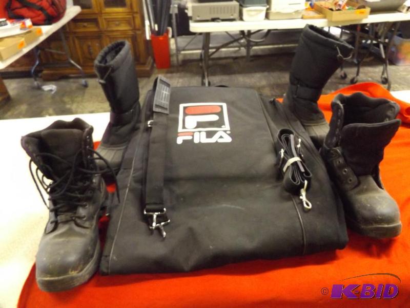 Fila Bag and 2 pairs of boots...
