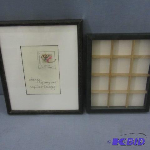 lot 50 image: Framed Print, Shadow Box