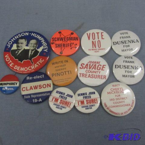 lot 58 image: Political Buttons